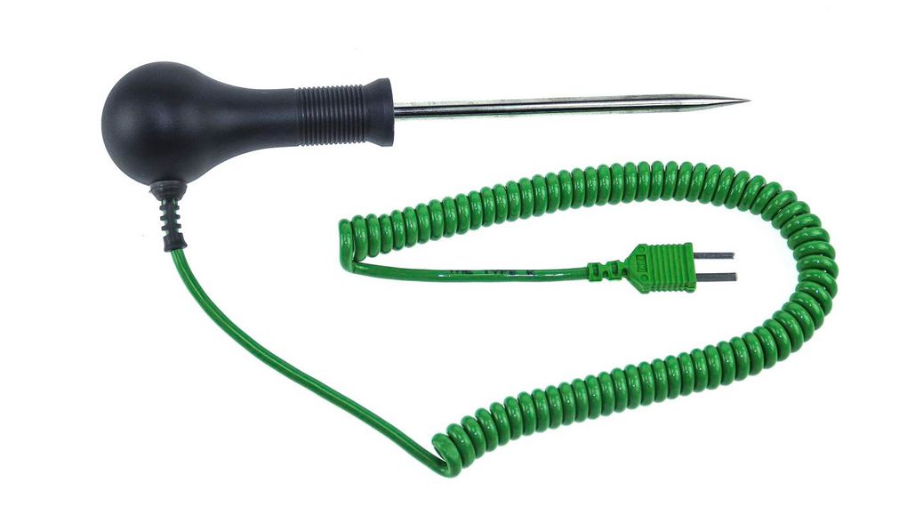 Temperature Probe, Penetration, Type K, 100mm, -100 ... 250°C
